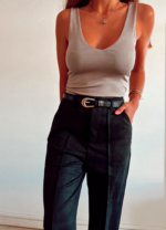 Pant gamuza importado black - Imagen 2