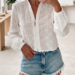 Camisa Broderie