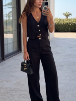Pant Lino Londres Black - Imagen 2